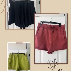 JoyLab shorts- Black, maroon, and Green bundle